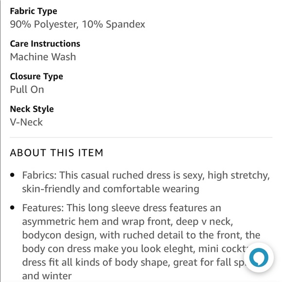 Black Ruched Bodycon Dress - Picture 3 of 3